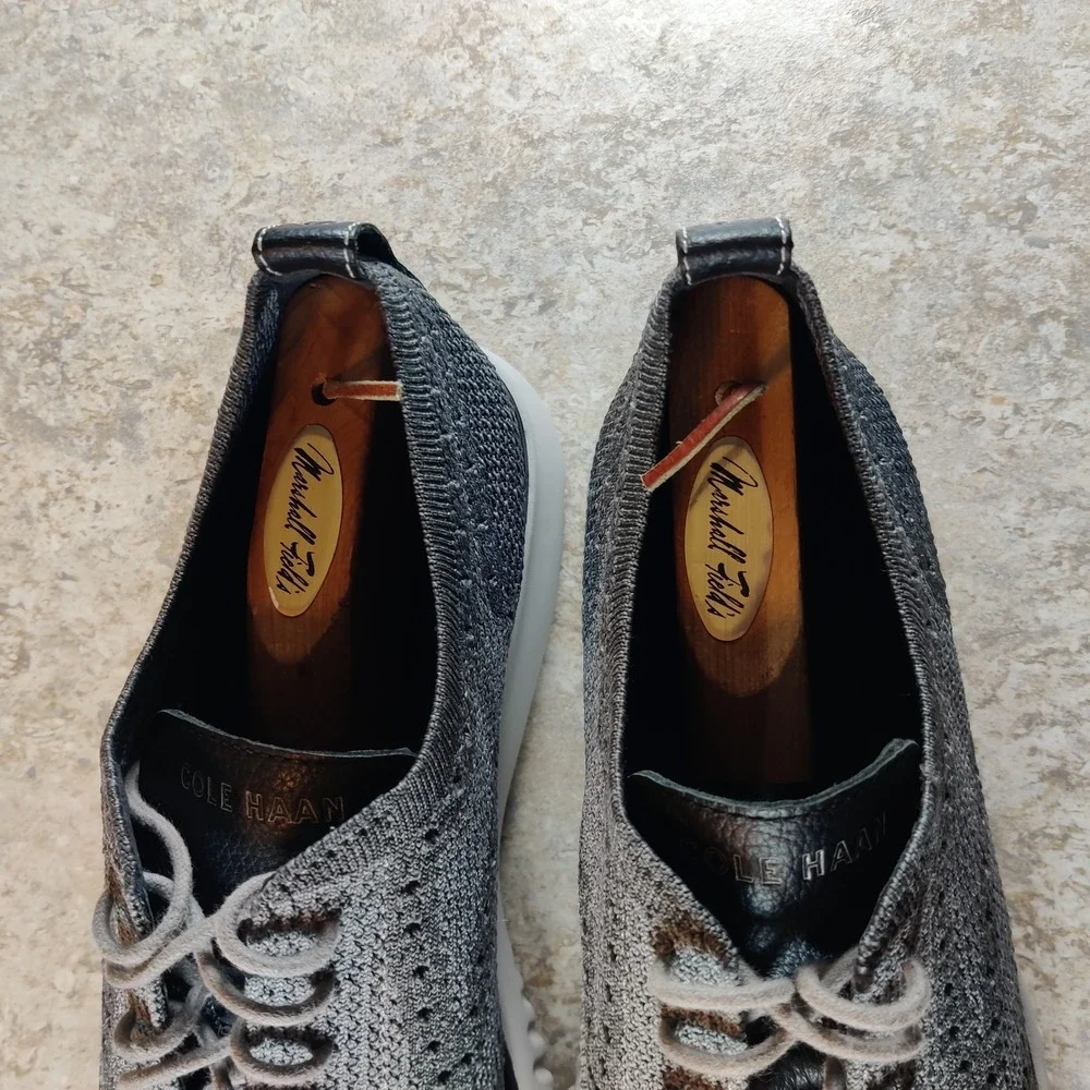 Cole Haan‎ 2.Zerogrand Gray Casual Comfort Knit Wingtip Oxfords Mens 12 M